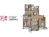 万科北宸之光_3室2厅2卫 建面115平米