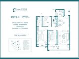 碧桂园天玺湾_3室2厅2卫 建面117平米