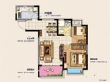 宁滁恒大国际健康城_2室2厅1卫 建面75平米