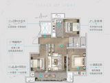 通银旭辉和平云璟_3室2厅1卫 建面106平米