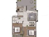 盛京云著_2室2厅1卫 建面99平米
