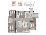 卓越大中晴熙云翠_4室2厅2卫 建面136平米
