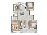 中海华樾_4室2厅2卫 建面138平米