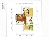 华融山水苑_一期合院H1户型顶层 建面134平米