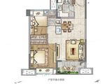 招商丨海翼文璟苑_2室2厅1卫 建面70平米
