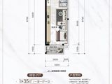 龙光君御华府翰林_1室1厅1卫 建面35平米