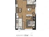 春晖尚居_1室2厅1卫 建面61平米