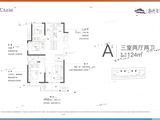 龙湖锦艺城_3室2厅2卫 建面124平米