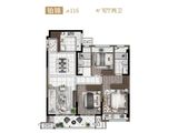 璀璨铂湾_3室2厅2卫 建面116平米