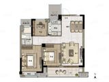 绿城百禾桂语江南_3室2厅1卫 建面97平米
