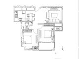 金裕上辰雅苑_2室2厅1卫 建面83平米