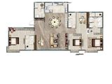 天保九如品筑_3室2厅3卫 建面215平米