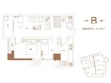 泉舜上城_2室1厅1卫 建面64平米