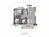 北投时代_3室2厅2卫 建面89平米
