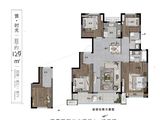 中梁暨阳时光_4室2厅2卫 建面129平米