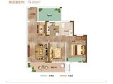 中铁悦龙南山_2室2厅1卫 建面85平米