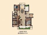 天怡天壹人家_3室2厅2卫 建面131平米