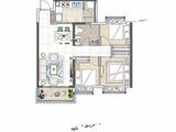 荆门恒大云湖上苑_3室2厅1卫 建面101平米