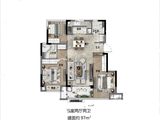 世茂雅庭_3室2厅2卫 建面97平米