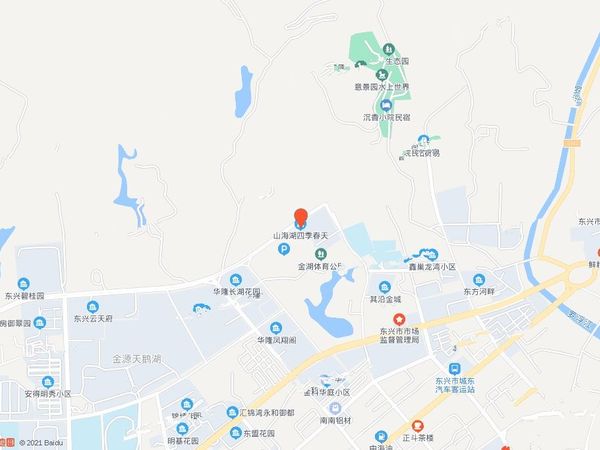 山海湖四季春天