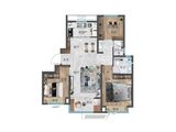中博谦崇云境_3室2厅2卫 建面95平米