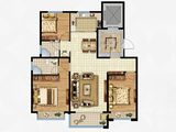 三发名著_3室2厅2卫 建面125平米