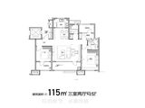 青城翰章_3室2厅2卫 建面115平米