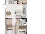 东亚学苑春晓_3室2厅2卫 建面89平米