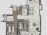 松湖润府_3室2厅2卫 建面95平米