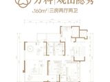 万科观山隐秀_3室2厅2卫 建面160平米